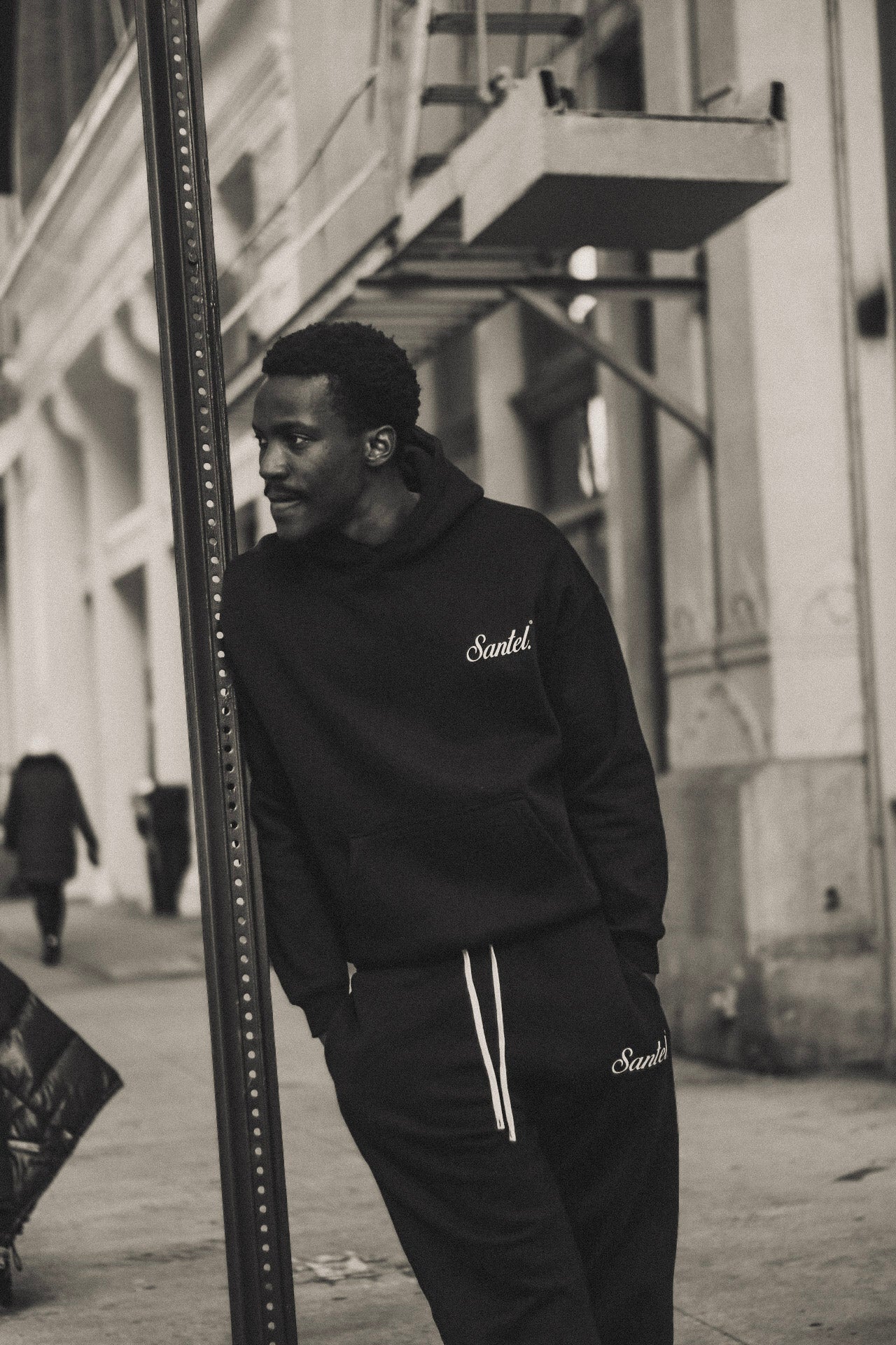 Black Staple Hoodie