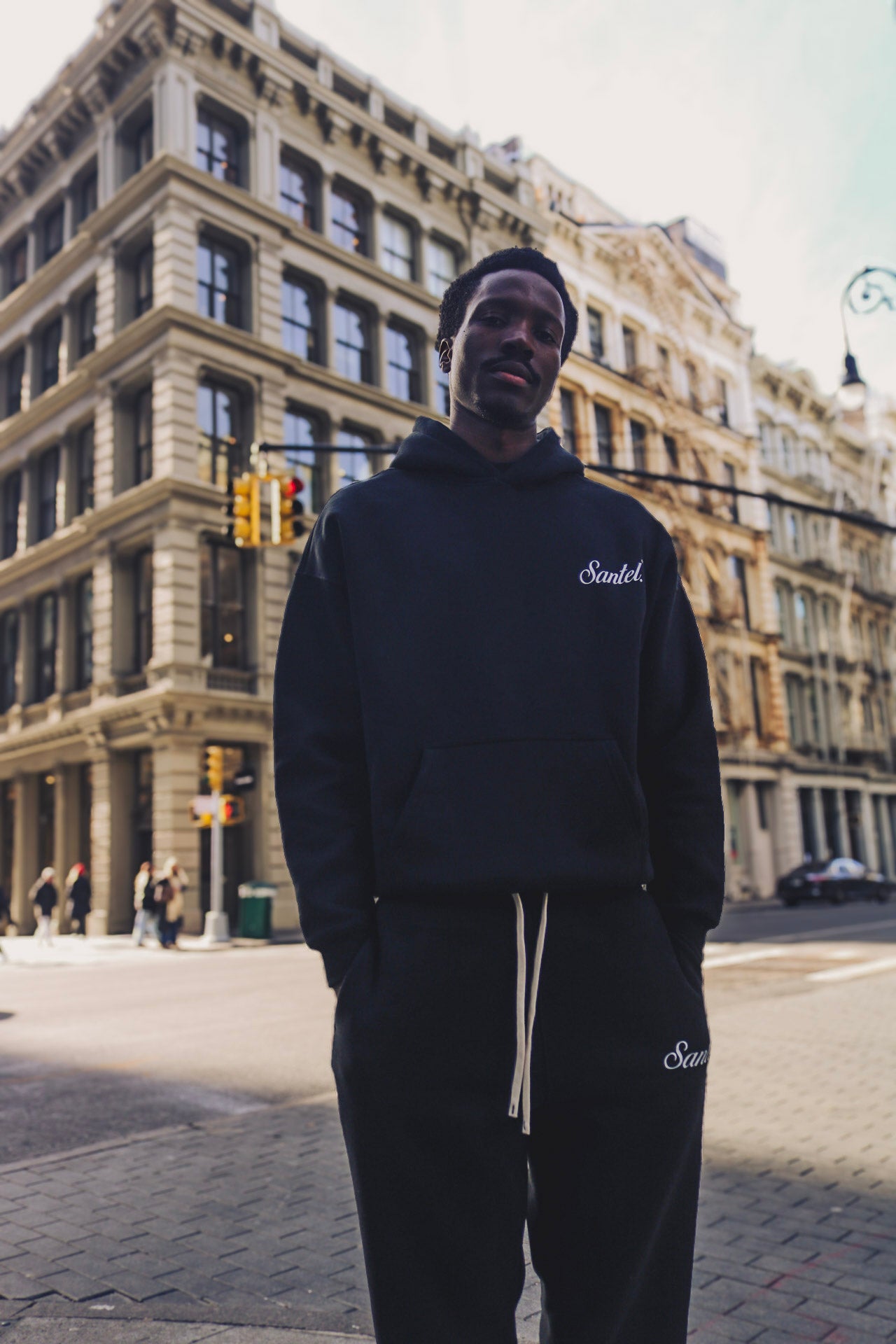 Black Staple Hoodie