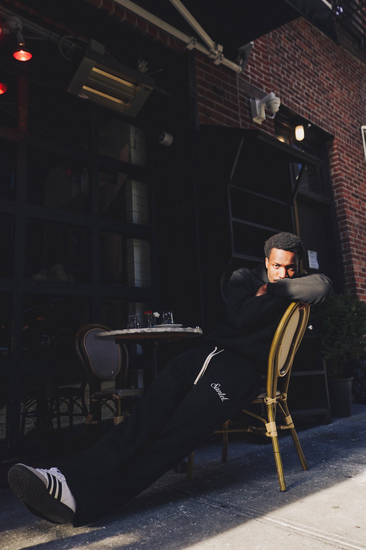 Black Staple Sweatpants